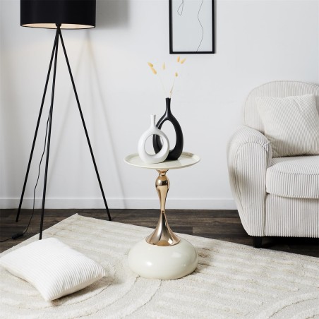 Table D'appoint Portobello Blanc - Home Deco Factory