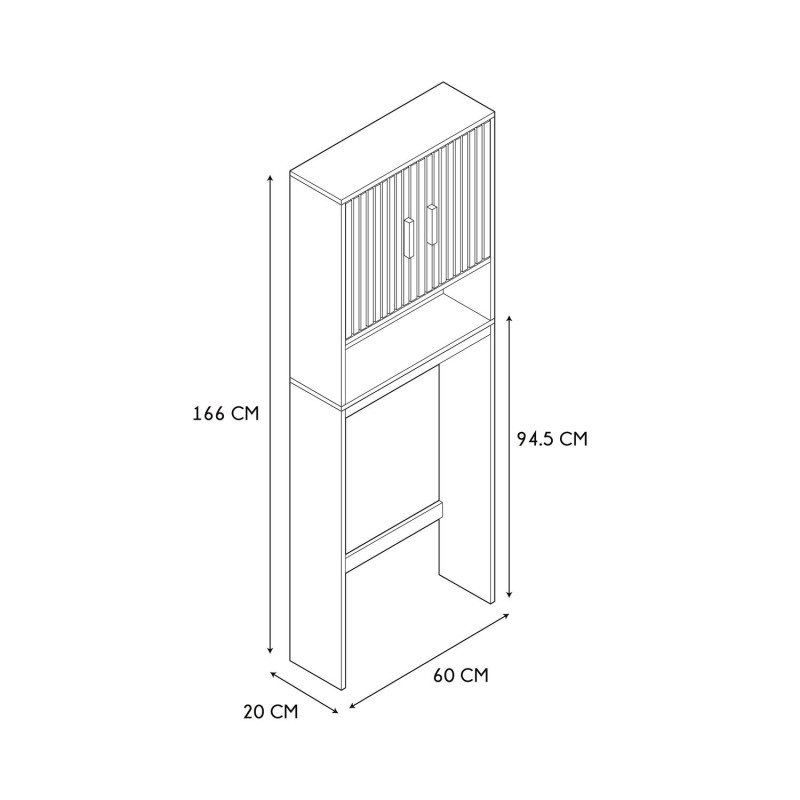 Meuble WC Klaus Marron - Home Deco Factory