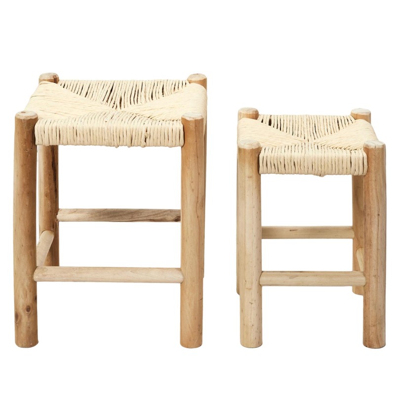 Lot De 2 Tabourets Gigognes Hamram - Home Deco Factory