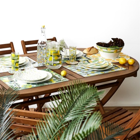 Table de jardin et 4 chaises Halong - Home Deco Factory