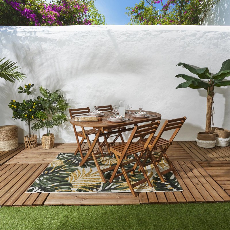 Table de jardin et 4 chaises Halong - Home Deco Factory