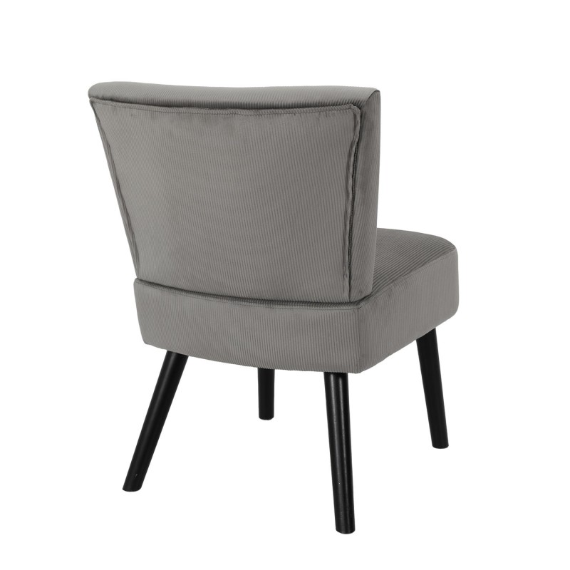 Fauteuil crapaud Giulia Gris - Home Deco Factory