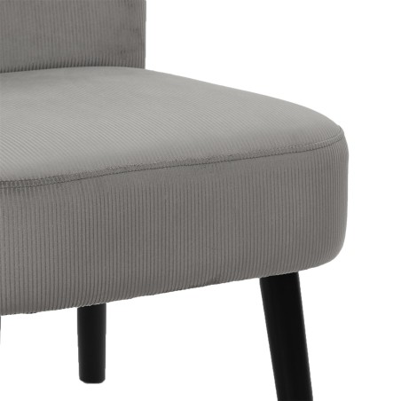 Fauteuil crapaud Giulia Gris - Home Deco Factory