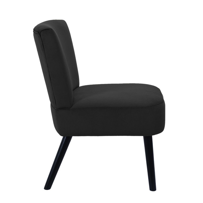Fauteuil Crapaud Giulia Noir Home Deco Factory