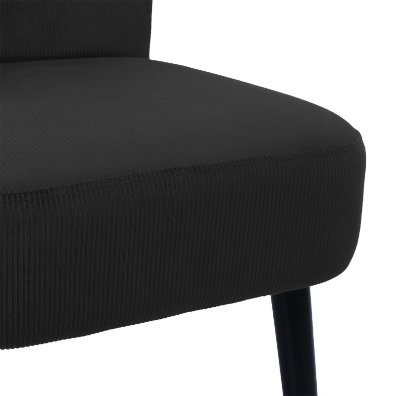 Fauteuil Crapaud Giulia Noir Home Deco Factory