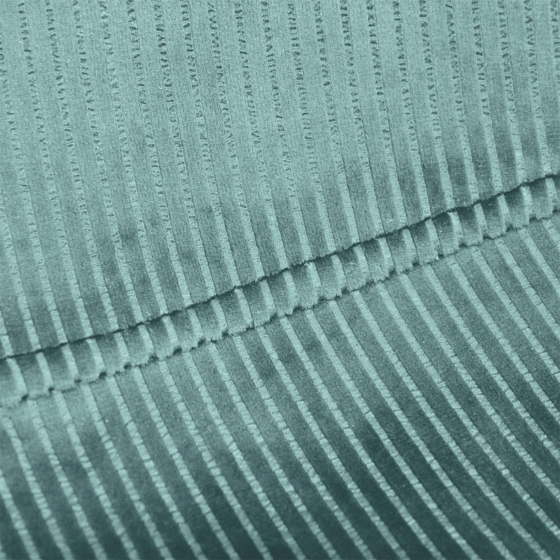 Chaise En Velours Côtelé Giulia Bleu Canard - Home Deco Factory