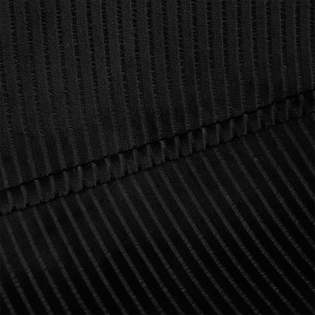 Chaise En Velours Côtelé Giulia Noire - Home Deco Factory