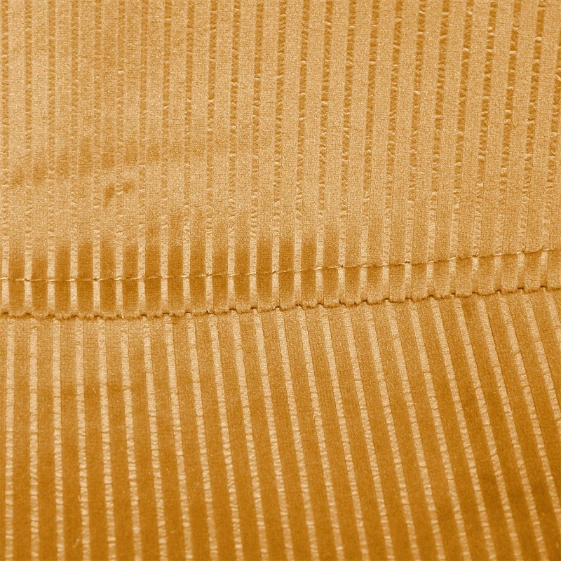 Chaise En Velours Côtelé Giulia Jaune - Home Deco Factory