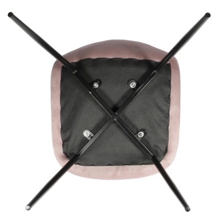 Chaise En Velours Côtelé Giulia Rose - Home Deco Factory