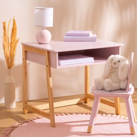 Bureau Pour Enfant Maternelle En Bois Rose - Atmosphera For Kids 2