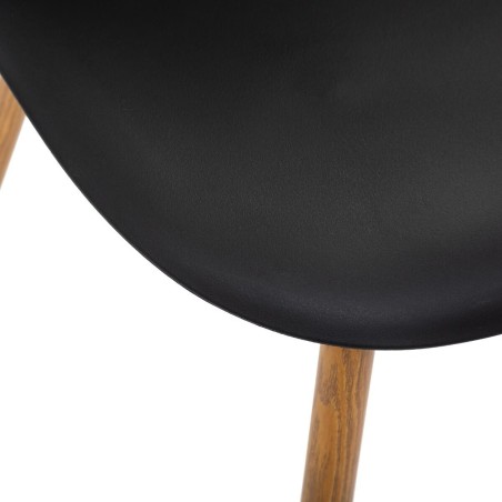 Chaise Polypropylène Taho Noire - Atmosphera