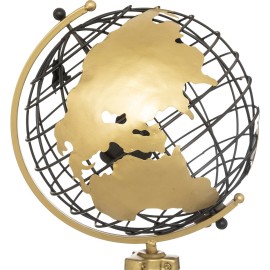 Globe Décoratif En Métal Ramon H70 Noir - Atmosphera 2