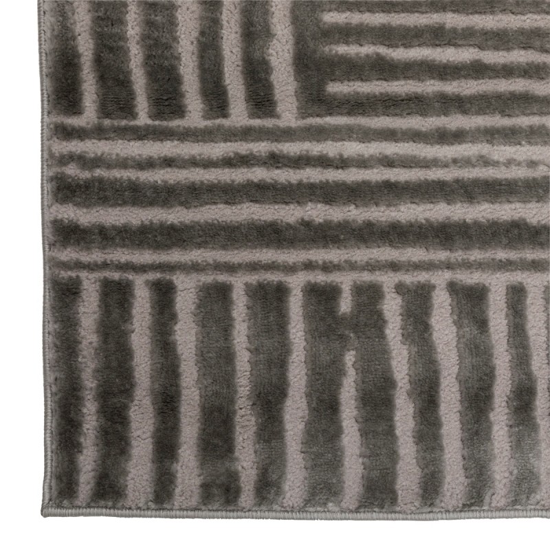 Tapis De Salon Relief Jana 160x235 Gris - Atmosphera