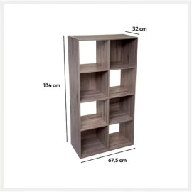 Étagère 8 Cases Mix N Modul Naturel - Five 2