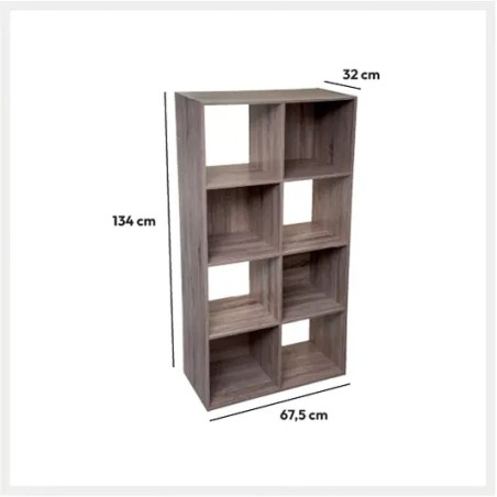 Étagère 8 Cases Mix N Modul Naturel - Five