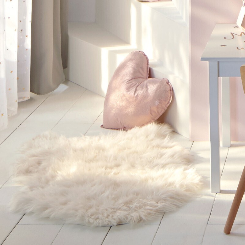 Tapis En Fourrure Pour Enfant 60x90cm Blanc - Atmosphera