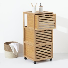 Meuble 3 Tiroirs En Bambou Sicela Five 2