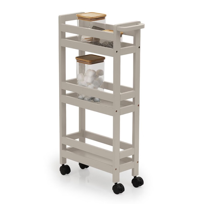 Desserte À Roulettes 3 Niveaux Beige 5Five
