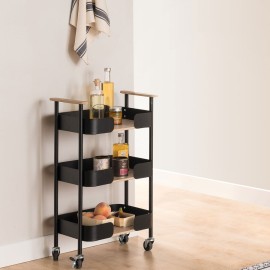 Desserte 3 Niveaux Blackwood Noir Five 2