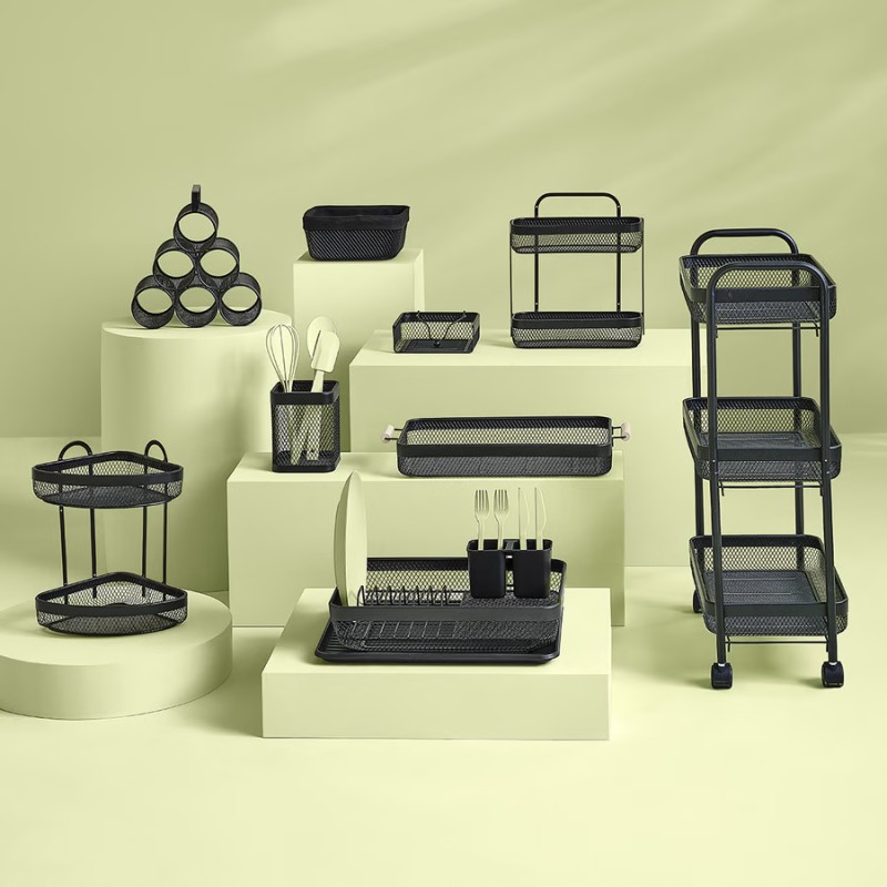 Desserte De Cuisine En Métal Noir Mayaj Five