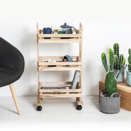 Desserte De Cuisine En Bois Cagettes Five