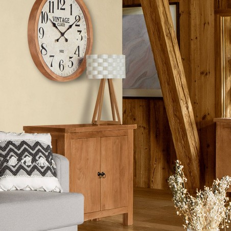 Lampe à poser en bambou et papier Moki