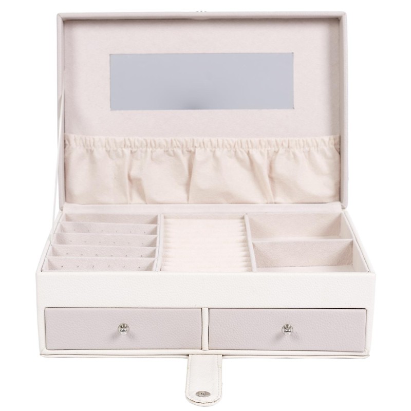 Boîte À Bijoux Lena Blanc Rose - Home Deco Factory