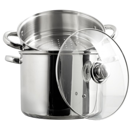 Couscoussier Induction Couvercle En Verre 8L - Home Deco Factory