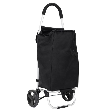 Chariot Shopping Pliable 39L Noir - Home Deco Factory