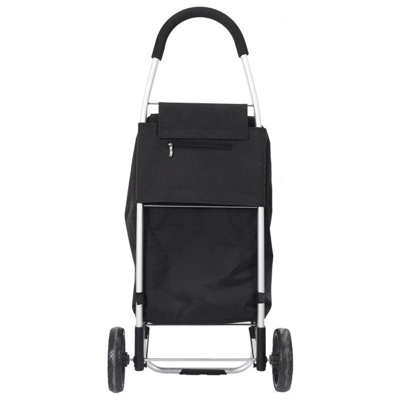 Chariot Shopping Pliable 39L Noir - Home Deco Factory