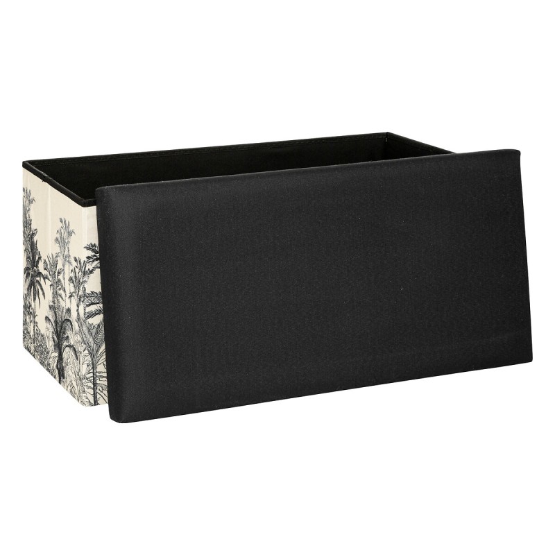 Pouf Pliable Double Benicio Noir Blanc - Atmosphera