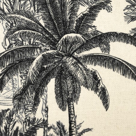 Pouf Pliable Double Benicio Noir Blanc - Atmosphera