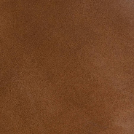 Pouf Gaj En Cuir Caramel Marron - Atmosphera