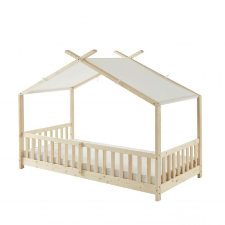 Lit Tente Enfant Avec Barrière Rêves De Forêt 90x190 - Laïba Kids