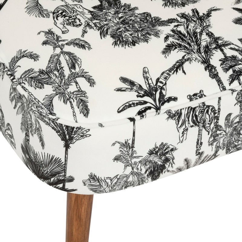 Fauteuil Chen Chiara Noir Blanc - Atmosphera