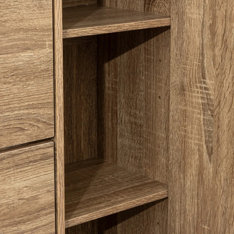 Meuble Range Chaussure Miroir Naturel Five