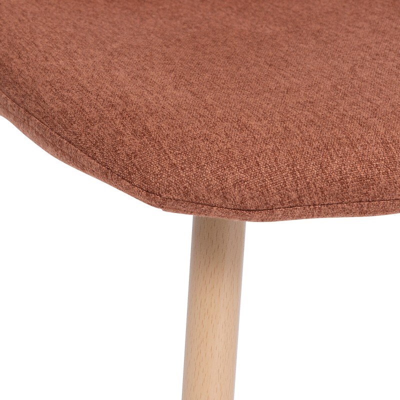 Chaise Roka En Velours Ambre - Atmosphera