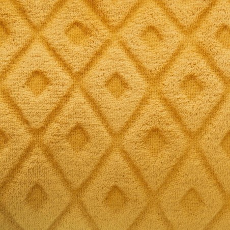 Plaid 3D losanges 180x230 Ocre - Atmosphera