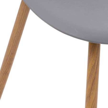 Chaise Polypropylène Taho Gris - Atmosphera