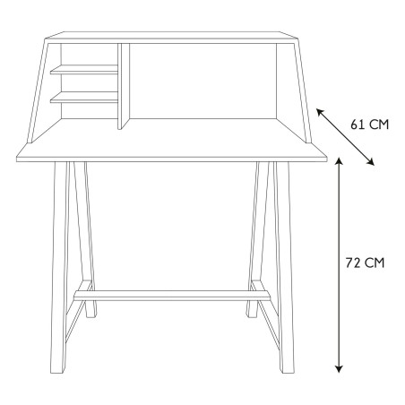 Cabinet sur pieds Emile Jaune - Home Deco Factory