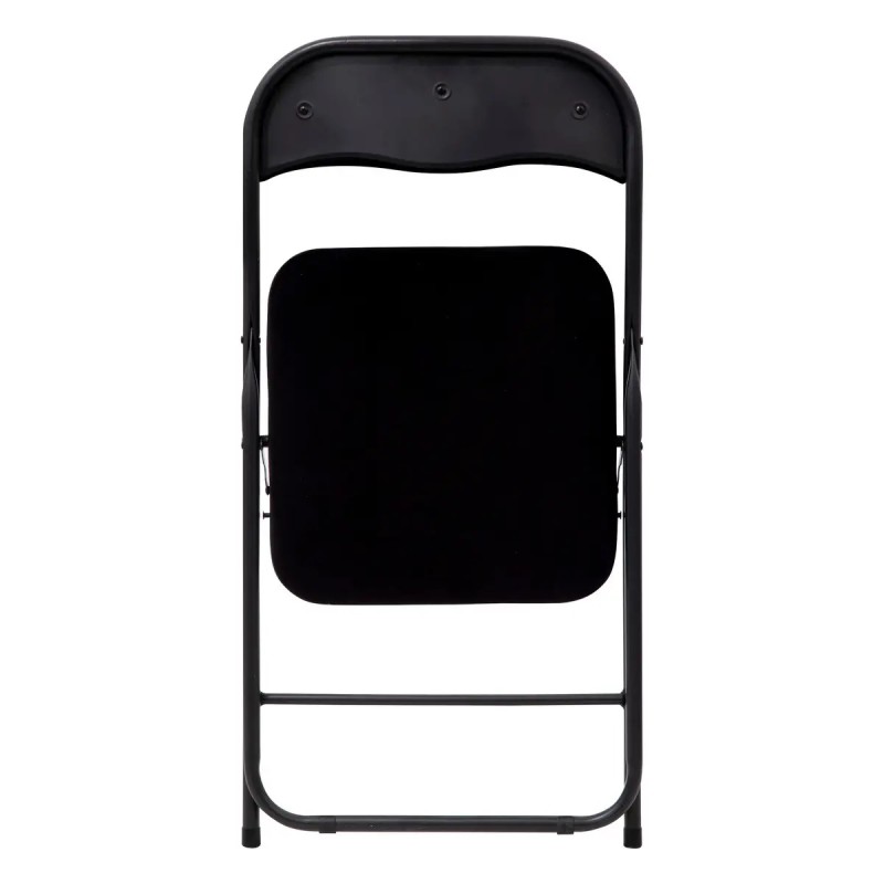 Chaise Pliante Velours Noire Five