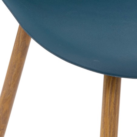Chaise polypropylène Taho Bleu Encre Atmosphera
