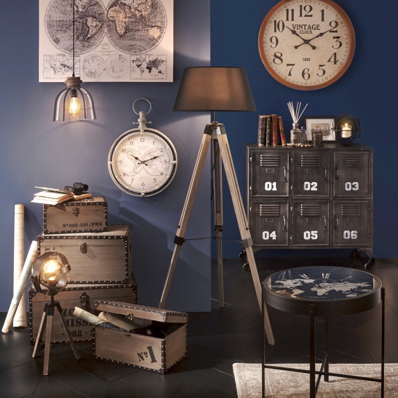 Lampadaire trepied Runo Noir - Atmosphera