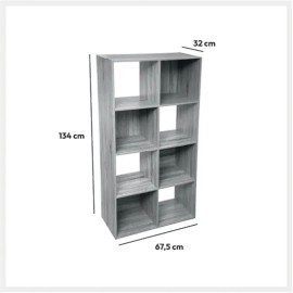 Étagère 8 Cases Mix n Modul Gris - Five 2