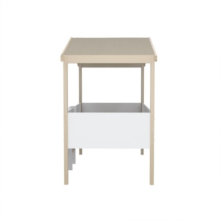 Lit cabane enfant PILOTI 90x190 avec sommier Naturel - Weber Industries