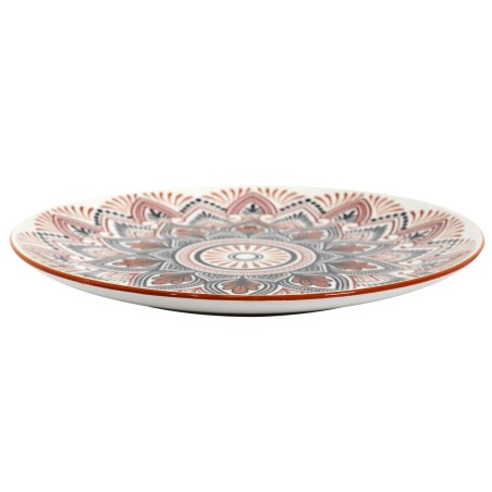 Service De Table 18 pcs Mandala En Porcelaine Orange - Home Deco Factory