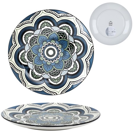 Service De Table 18 pcs En Porcelaine Mandala Bleu - Home Deco Factory