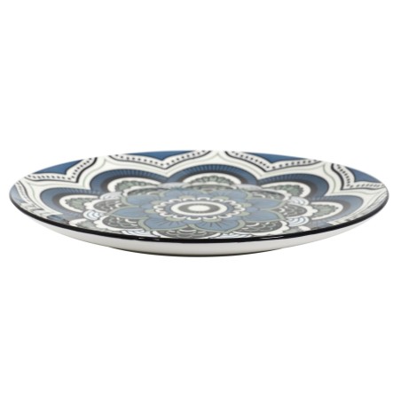 Service De Table 18 pcs En Porcelaine Mandala Bleu - Home Deco Factory