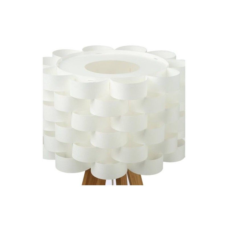 Lampe à poser en bambou et papier Moki