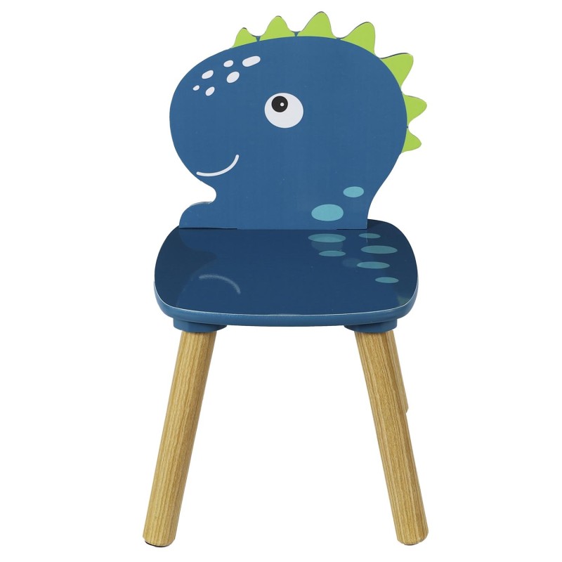 Table et 2 chaises Dino Bleu -  Home Deco Kids